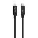 USB4 Cable USB-c / USB-c 40 Gbit / S 100w 0.8m Black