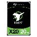 Hard Drive Exos X20 20TB SAS 3.5in 7200rpm 6gb/s 512e/4kn