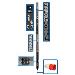 22.2KW 3-PHASE SWITCHED PDU 220/230V 24 C13 6 C19 IEC 309LCD
