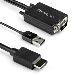 Vga To Hdmi Adapter Cable - USB Powered - 1080p - 2m