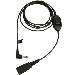 QD cord to 3.5mm for Alcatel - with button