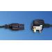 Emerson Mains Cable For Euro Socket Strip To British Standrd